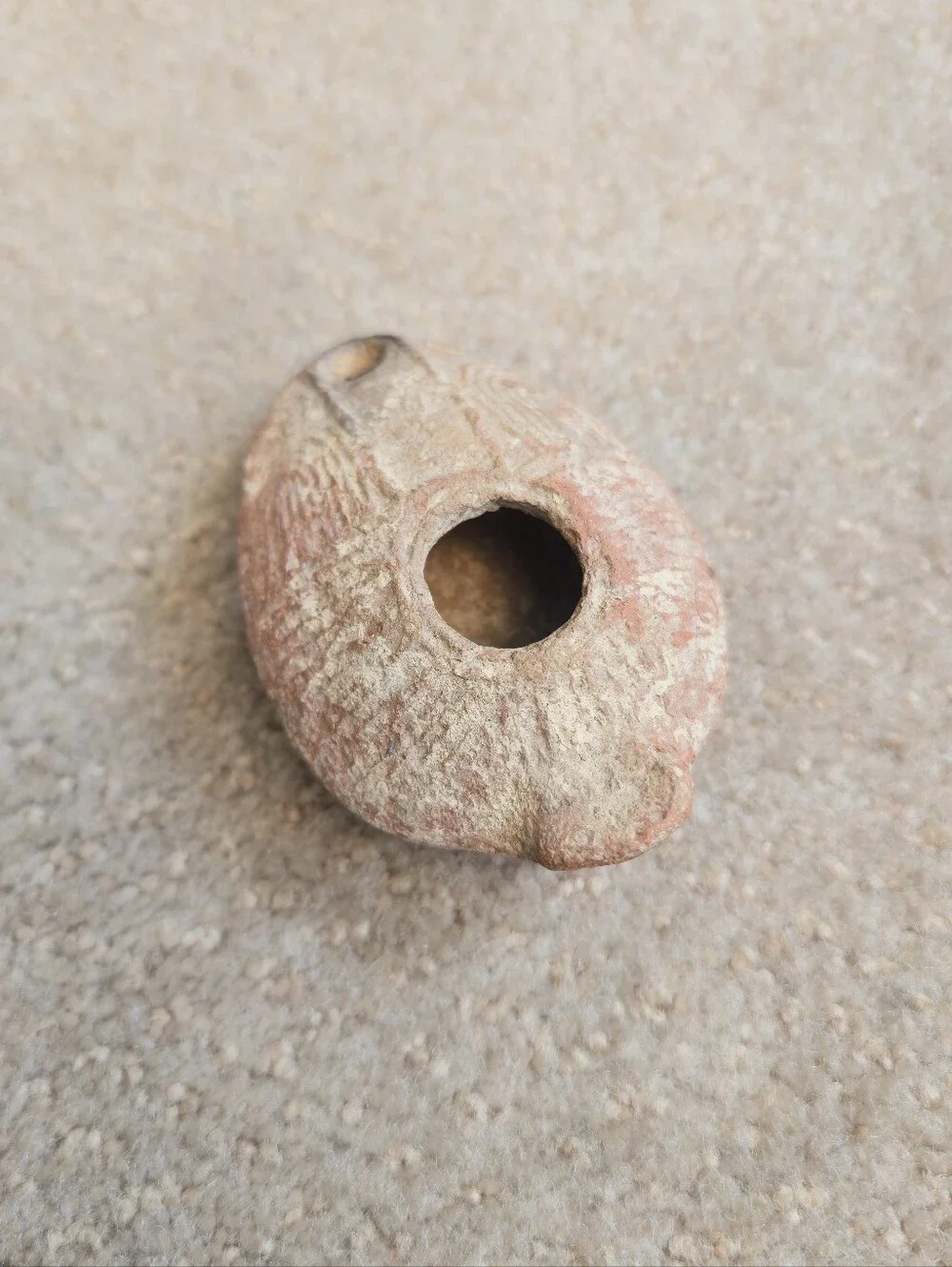 Ancient Roman / Byzantine 1st-3rd Century Terracotta Pottery OIL LAMP